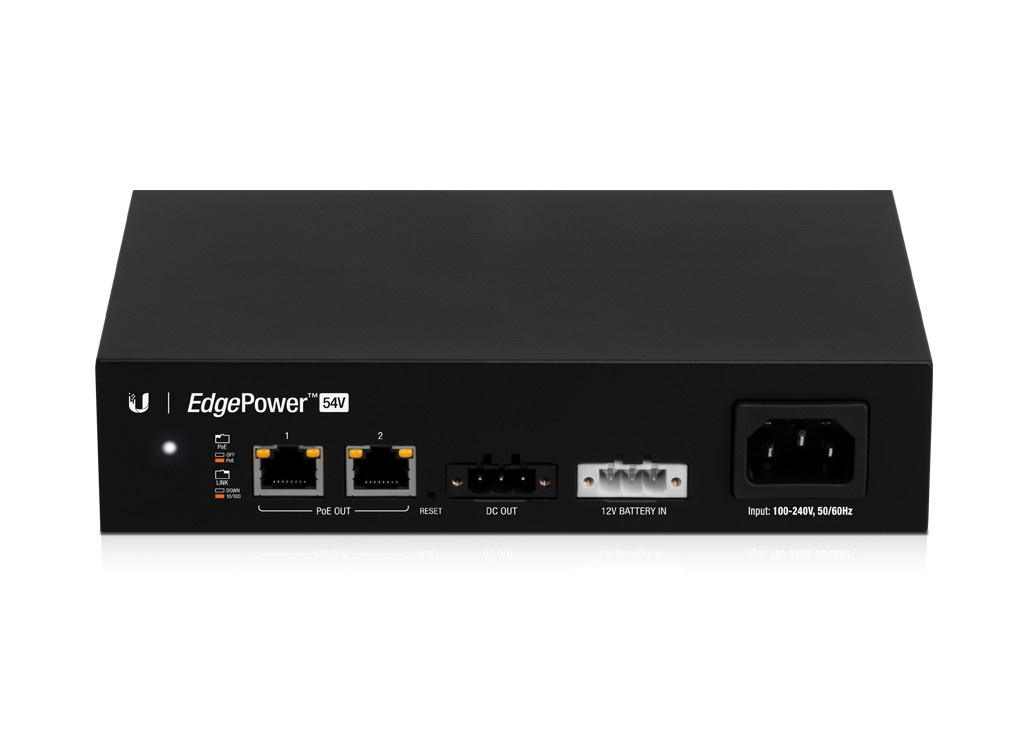 Ubiquiti EP-54V-72W | Zasilacz | EdgePower, 54V DC, 72W, 2x RJ45 Passive PoE 54V