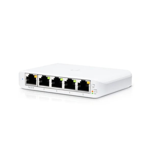 Ubiquiti USW-Flex-Mini-3 | Switch | UniFi, 5x RJ45 1000Mb/s, 1x PoE In, 3-pack
