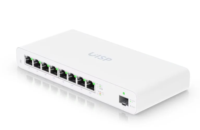 Ubiquiti UISP-R-EU | Router | MicroPoP, 8x RJ45 1000Mb/s, 1x SFP, 110W