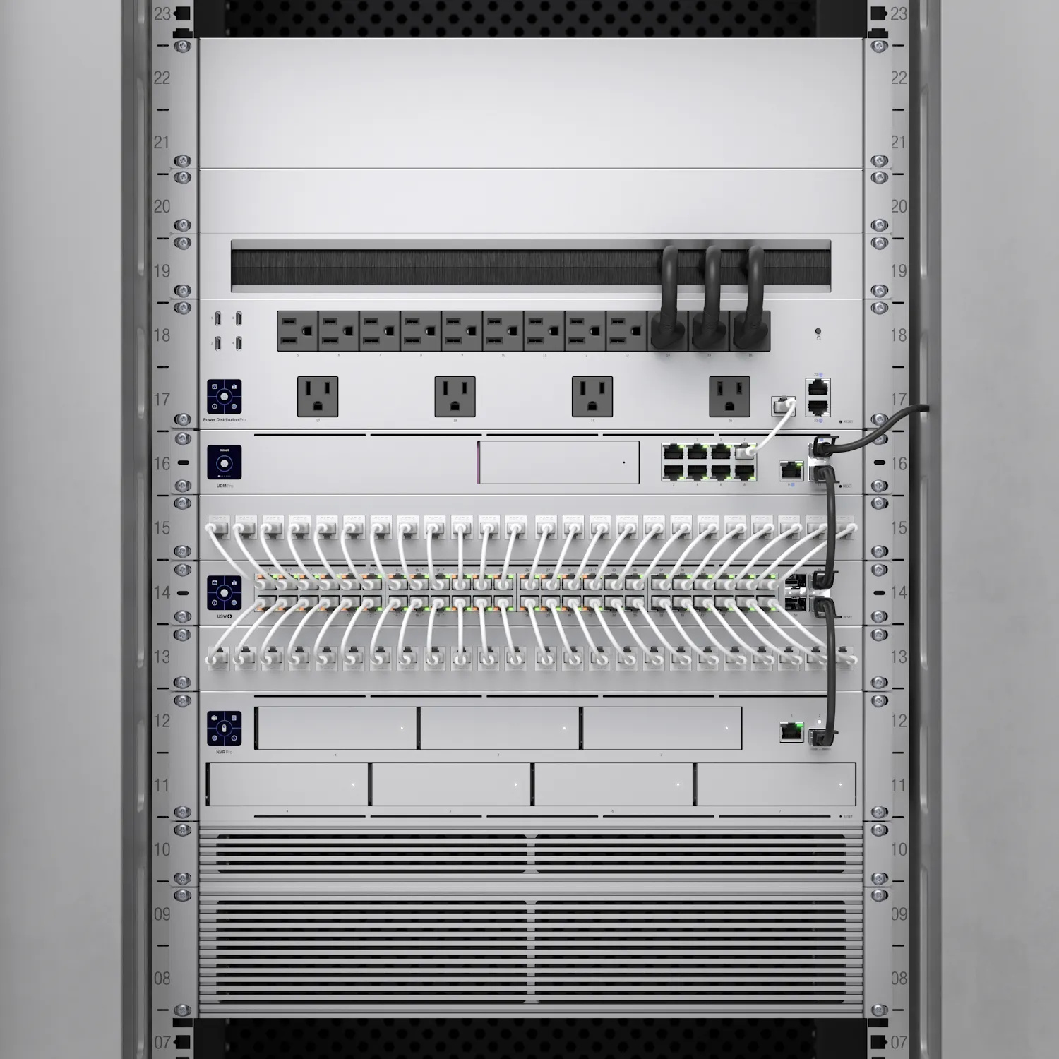 Ubiquiti 1U Rack Mount Vented OCD Panel | Maskownica wentylowana | Panel frontowy, UACC-Rack-Panel-Vented-1U