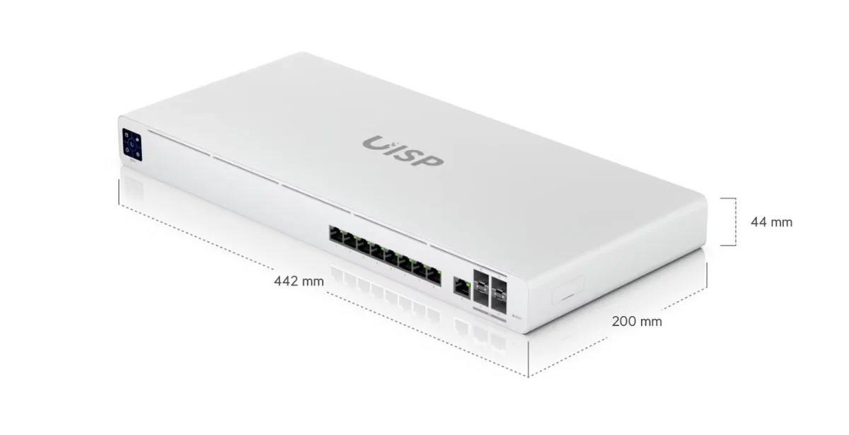 Ubiquiti UISP-R-Pro | Router | 9x RJ45 1000Mb/s, 4x SFP+, 1x Power TransPort