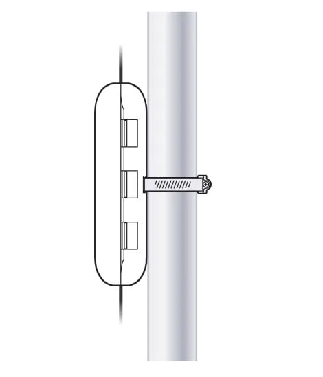 Ubiquiti UACC-Fiber-SR-Kit | Zewnętrzna obudowa do organizacji i odciążania kabli światłowodowych | 189 x 95 x 48 mm