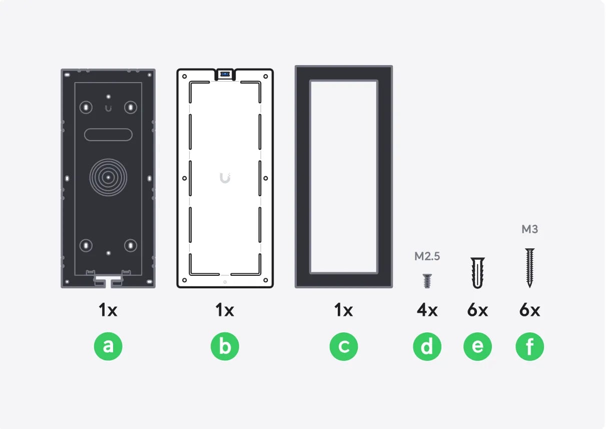 Ubiquiti UACC-Intercom-FM | Uchwyt podtynkowy | Intercom Flush Mount, 375.3 x 164.2 x 46 mm