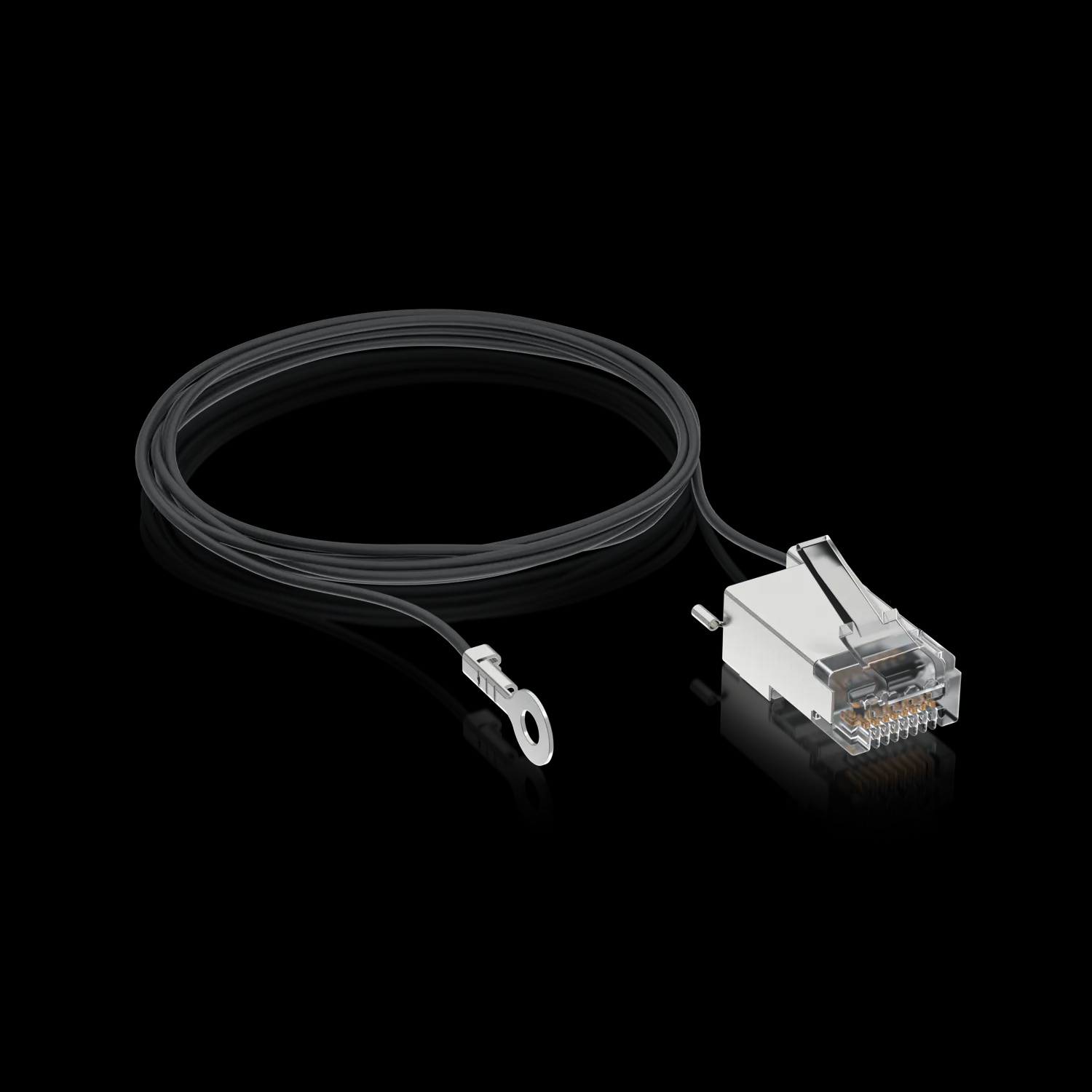 Ubiquiti UISP-Connector-GND | Złącze męskie RJ45 | z przewodem ekranującym i uziemiającym