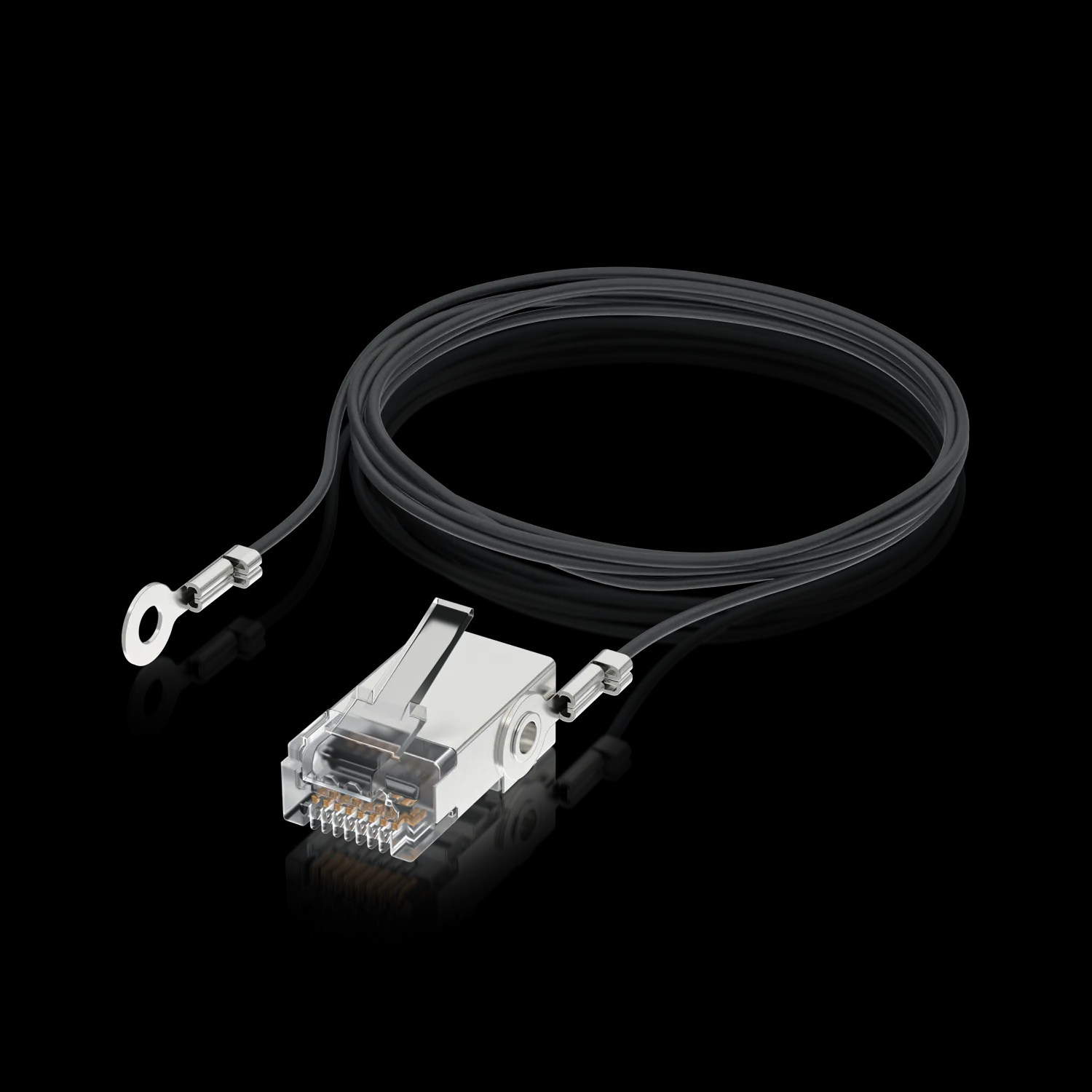 Ubiquiti UISP-Connector-GND | Złącze męskie RJ45 | z przewodem ekranującym i uziemiającym