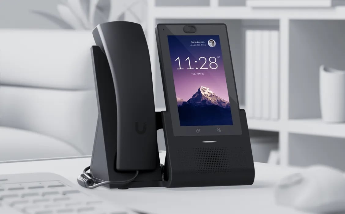 Ubiquiti UTP-Touch-U | Telefon VoIP | G2 Touch, UniFi Talk, Bluetooth, PoE, dotykowy ekran 5 cali