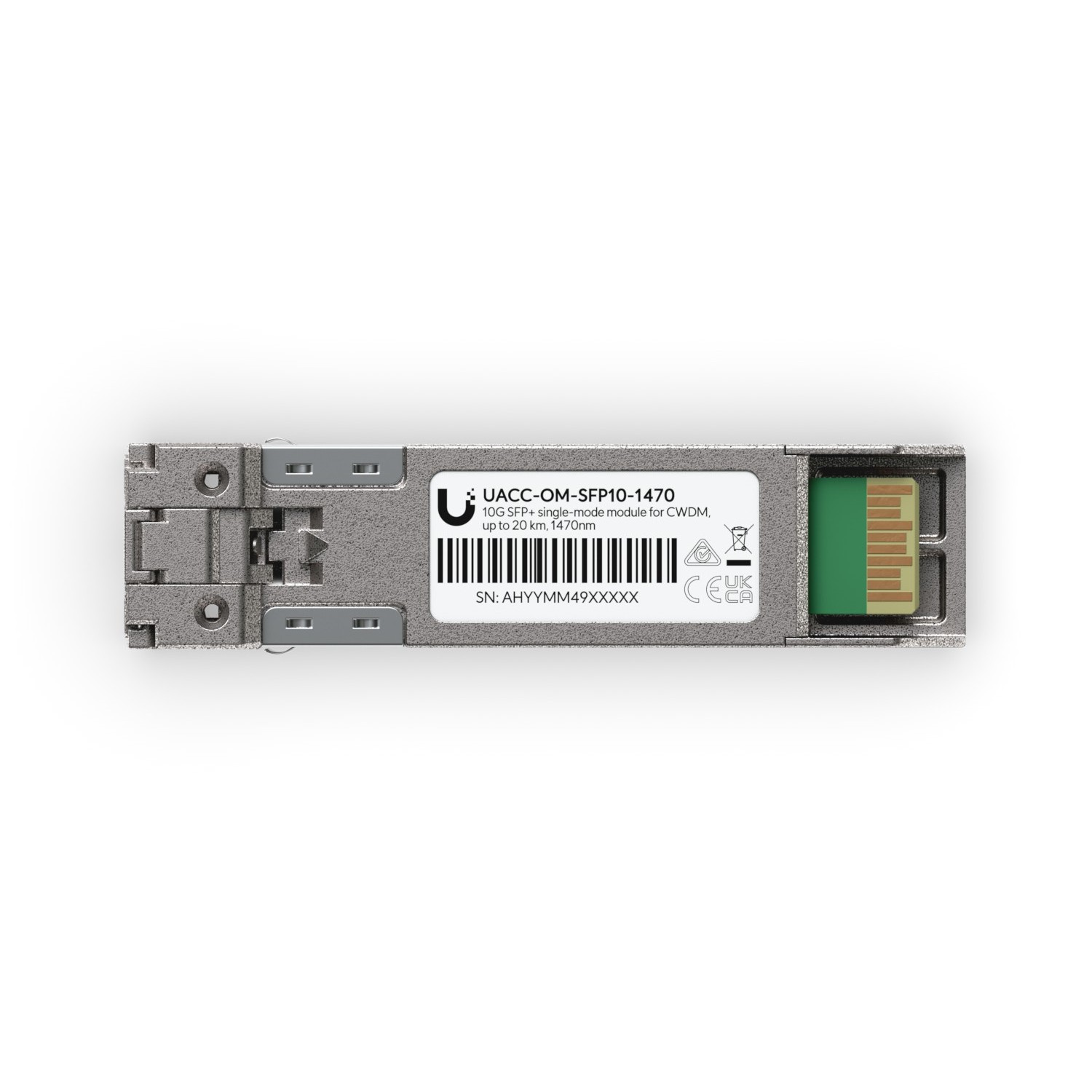 Ubiquiti UACC-OM-SFP10-1470 | Moduł SFP+ | 1470nm, 10G, CWDM, 20km, single mode, duplex LC UPC