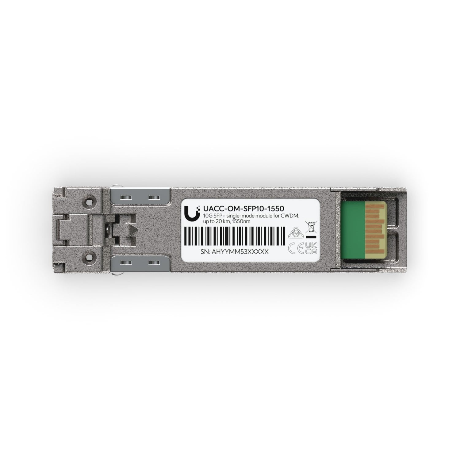 Ubiquiti UACC-OM-SFP10-1550 | Moduł SFP+ | 1550nm, 10G, CWDM, 20km, single mode, duplex LC UPC