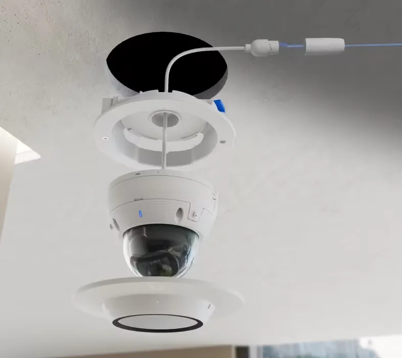 Ubiquiti UACC-AI-Pro-Dome-FM-W | Zestaw do montażu podtynkowego kamery AI-Pro-Dome | montaż wpuszczany w ścianę lub sufit