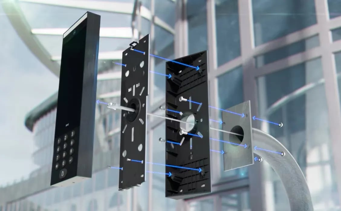 Ubiquiti UACC-Intercom-WM | Mocowanie interkomu UA-Intercom | Intercom Wedge Mount, Kąt 20°