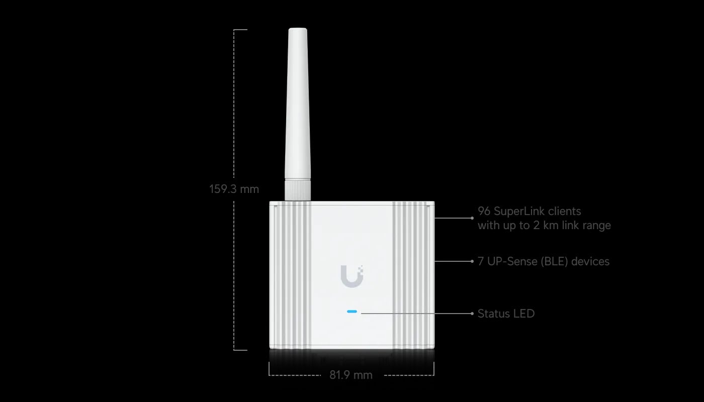 Ubiquiti UP-SuperLink | Bramka dla sensorów UniFi Protect | Bluetooth 5.2, SuperLink