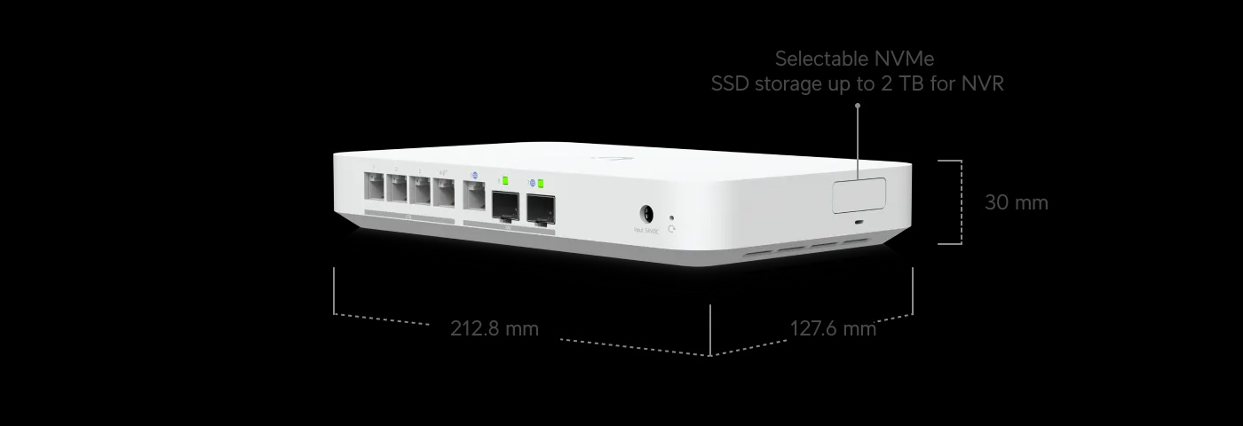Ubiquiti UXG-Fiber | Kontroler | Switch/Gateway, 4x 2.5GbE RJ45, 2x SFP+