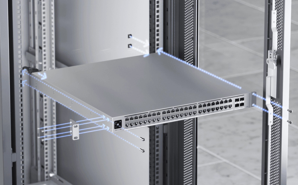 Ubiquiti USW-Pro-XG-48-PoE | Switch | Etherlighting, 32x RJ45 10GbE, 16x RJ45 2.5GbE, 4x SFP28, 1080W, Layer 3