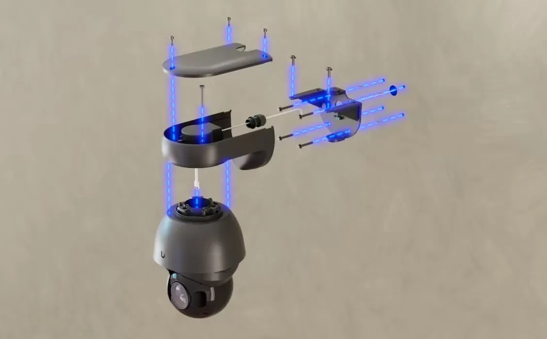 Ubiquiti UVC-AI-PTZ-Precision-B | Kamera IP | 4k, 8MP, 31x zoom optyczny, 1x RJ45 1000Mbps, IP66
