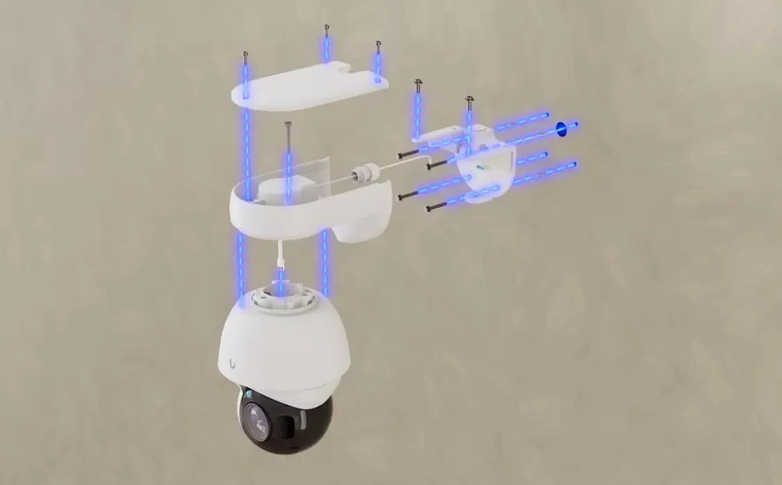 Ubiquiti UVC-AI-PTZ-Precision-W | Kamera IP | 4k, 8MP, 31x zoom optyczny, 1x RJ45 1000Mbps, IP66