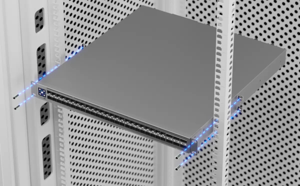 Ubiquiti ECS-Aggregation | Switch | Etherlighting™, 48x SFP28, 6x QSFP28, L3