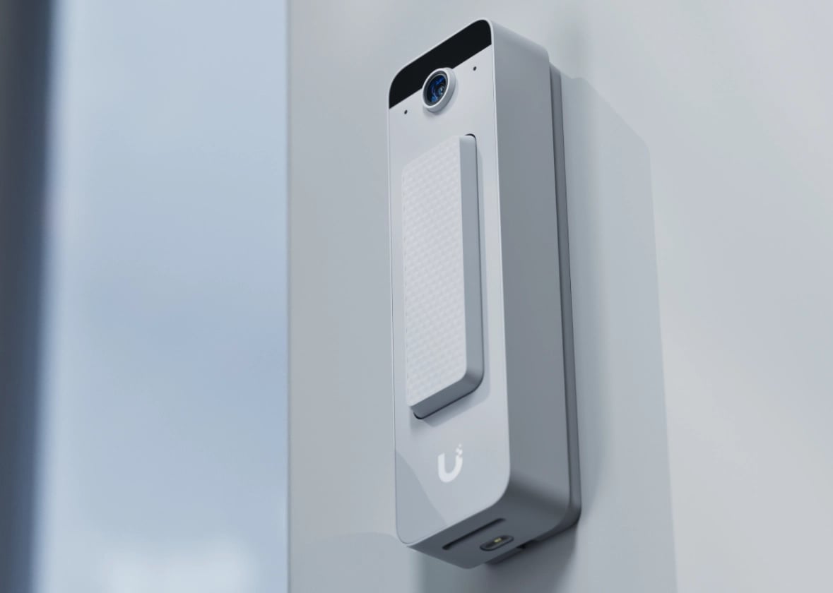 Ubiquiti UVC-Doorbell-Lite-W | Wideodomofon | 1920 x 2560px, 24fps, 1x FE RJ45, IPX5
