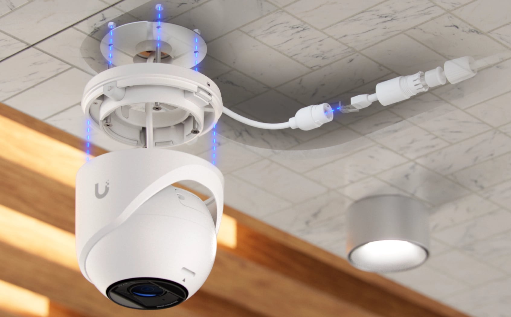 Ubiquiti UVC-G6-Pro-Turret-W | Kamera IP | 4K, 1x RJ45 1000Mb/s, IP66, PoE+