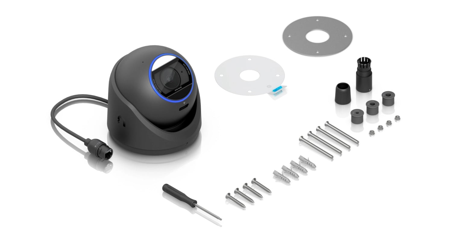 Ubiquiti UVC-G6-Pro-Turret-B | Kamera IP | 4K, 1x RJ45 1000Mb/s, IP66, PoE+