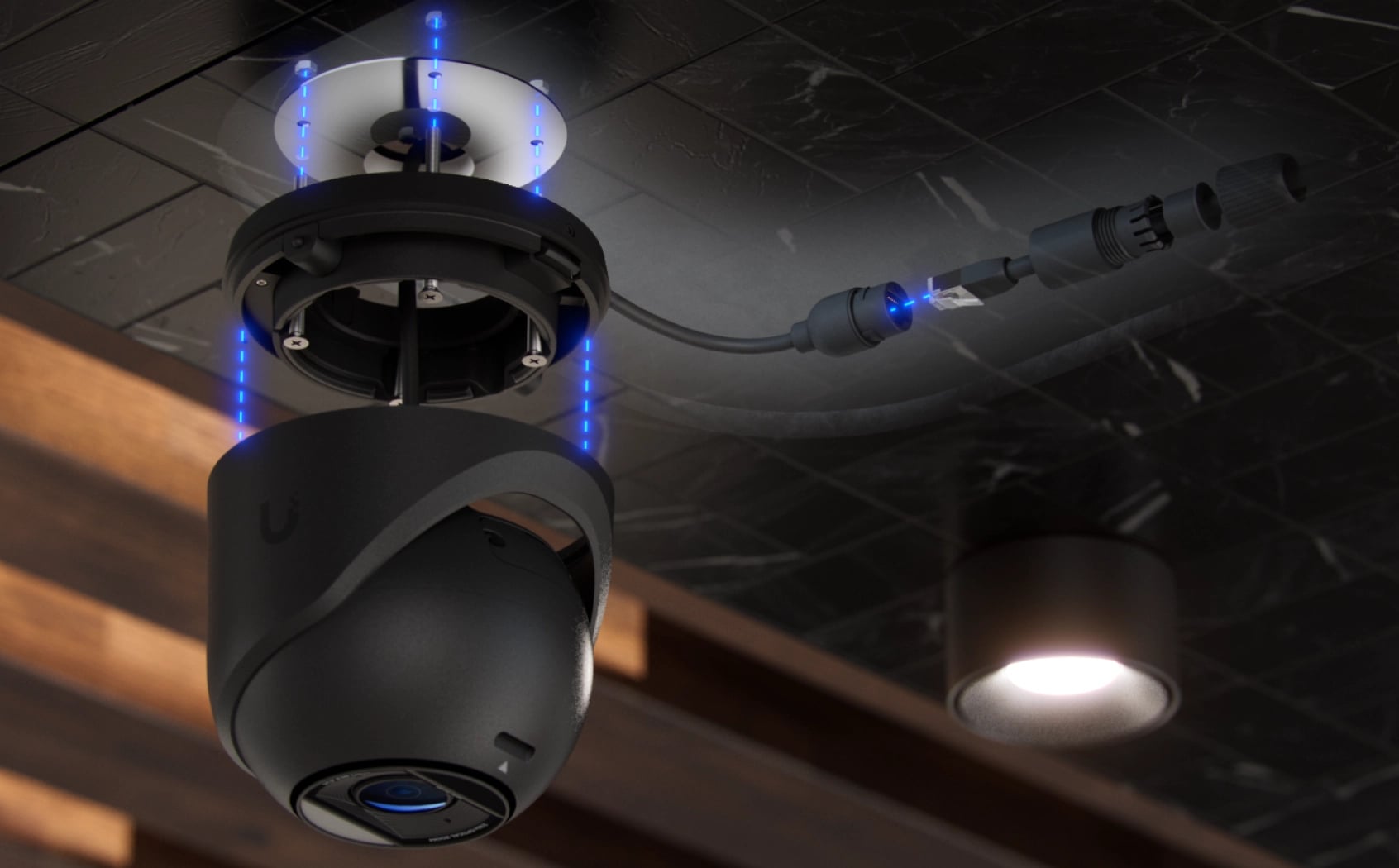 Ubiquiti UVC-G6-Pro-Turret-B | Kamera IP | 4K, 1x RJ45 1000Mb/s, IP66, PoE+