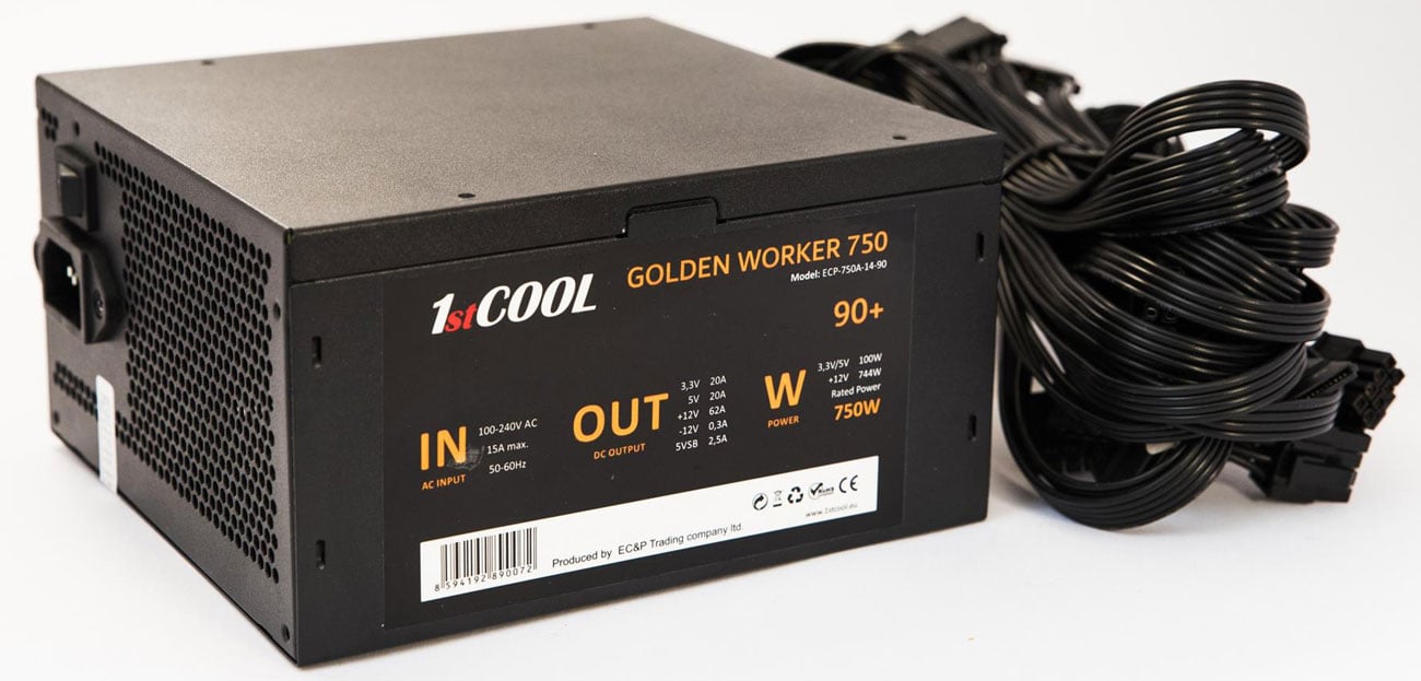 Zasilacz do komputera 1stCOOl Golden Worker 750W