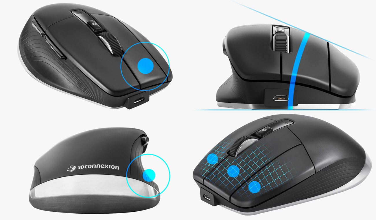 Manipulator 3Dconnexion CadMouse Pro Wireless Left