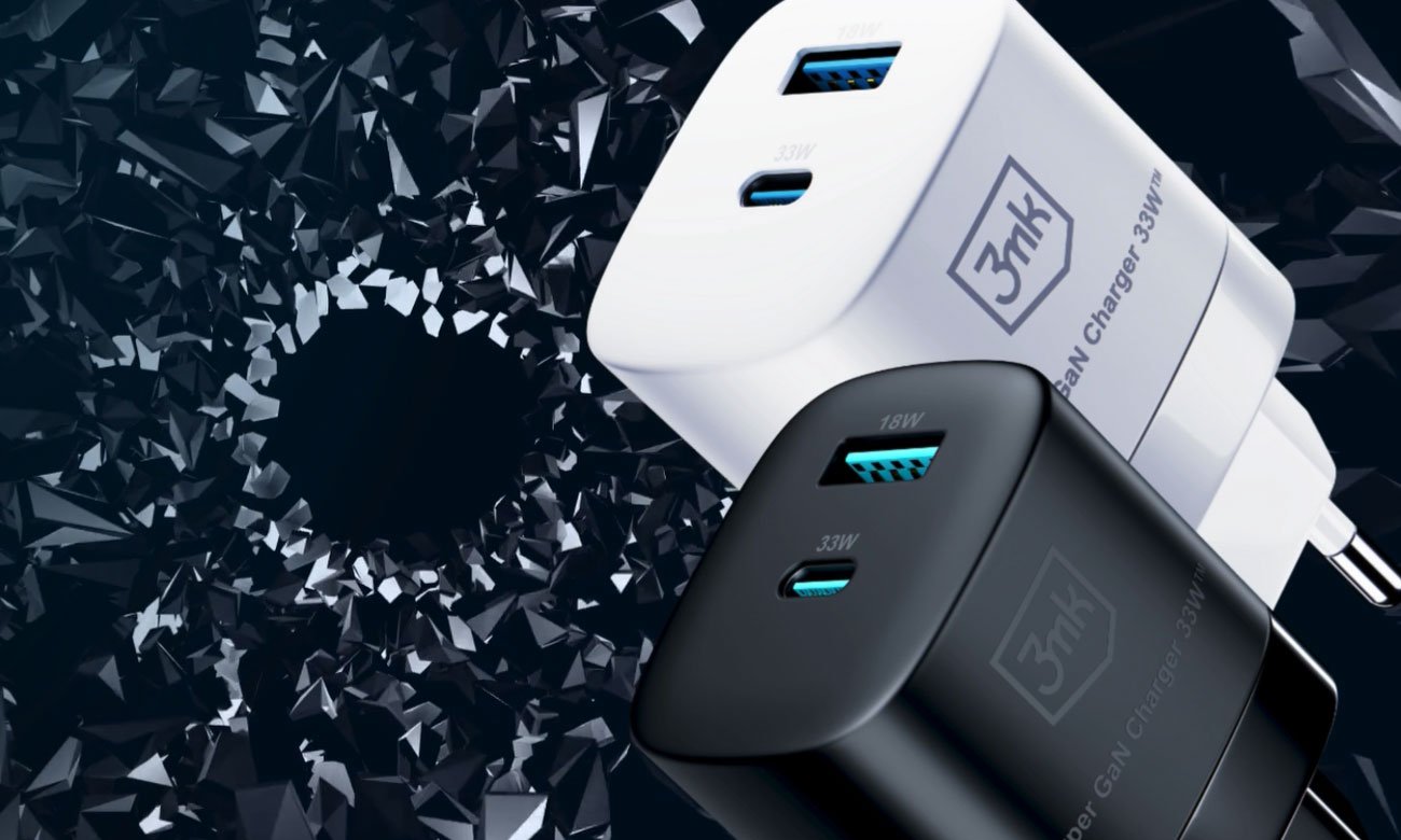 Ladegerät für Smartphones 3mk Hyper GaN Charger 33W Schwarz