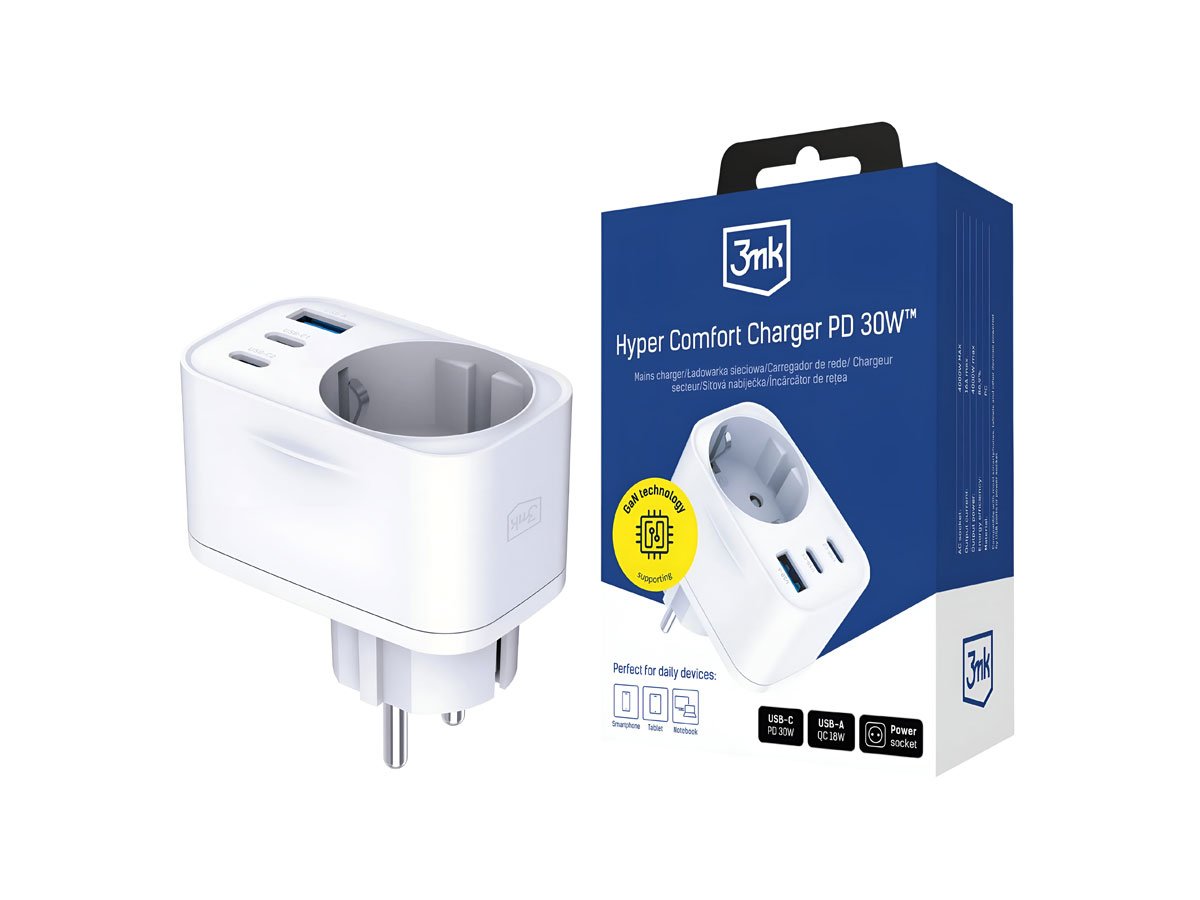 Comfort Charger GaN 30W QC PD PPS 2C1A1S White