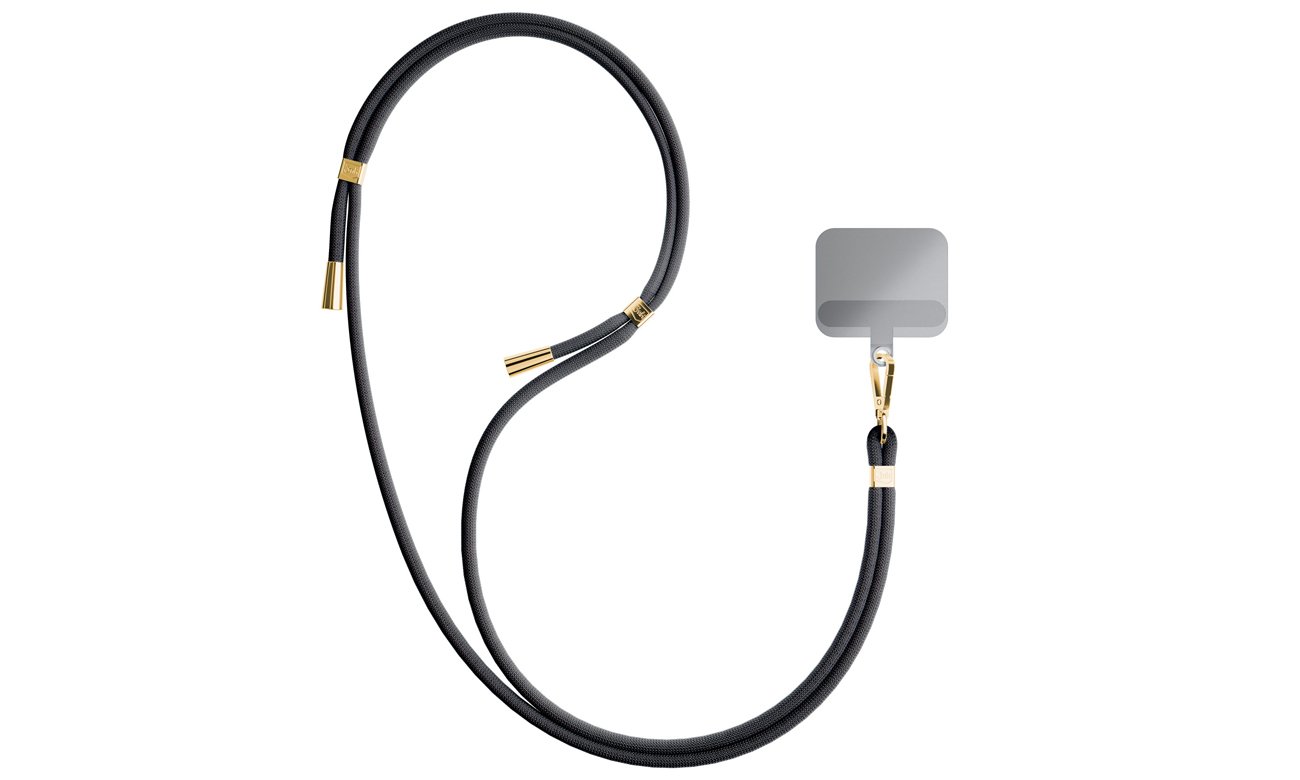 Sznurek do etui 3mk EasyClip Black (gold) - Grafika
