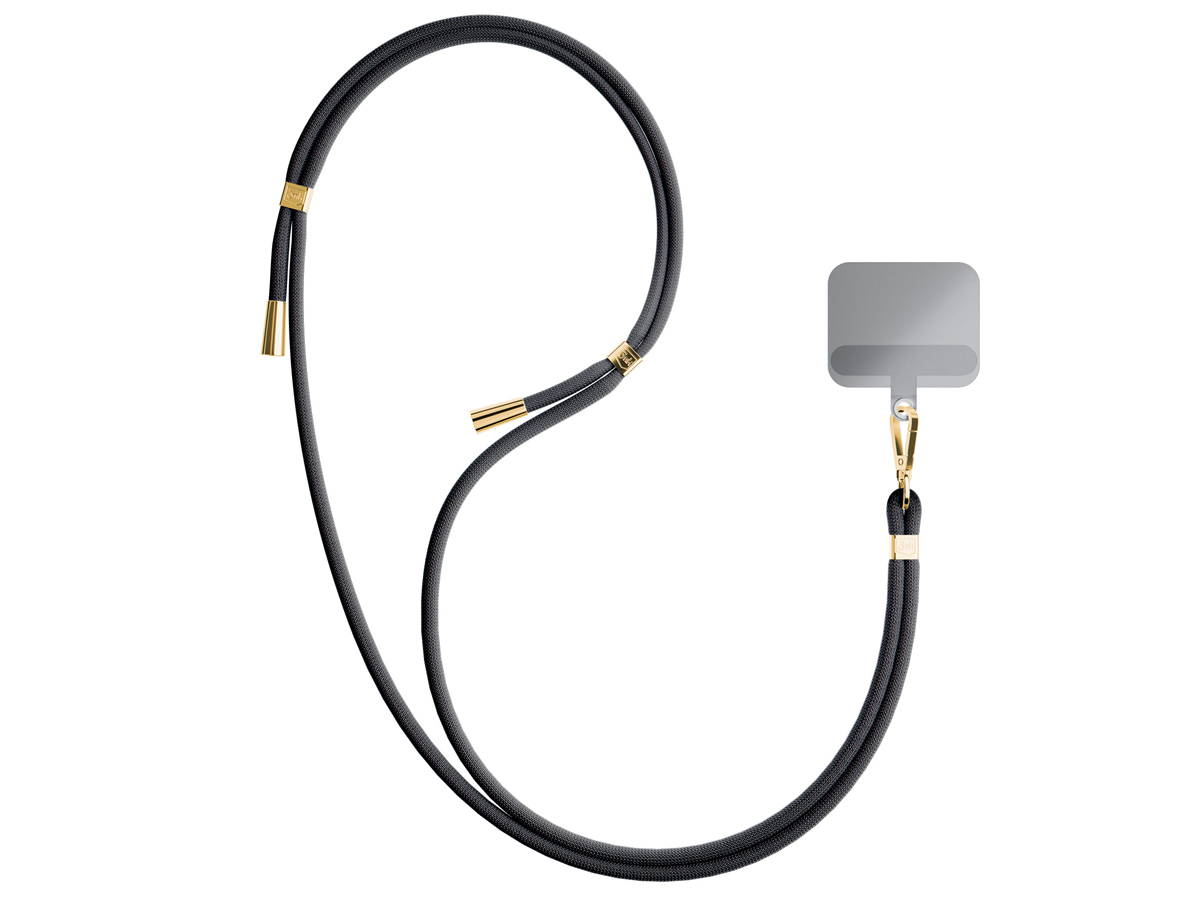 Sznurek do etui 3mk EasyClip Black (gold) - Grafika
