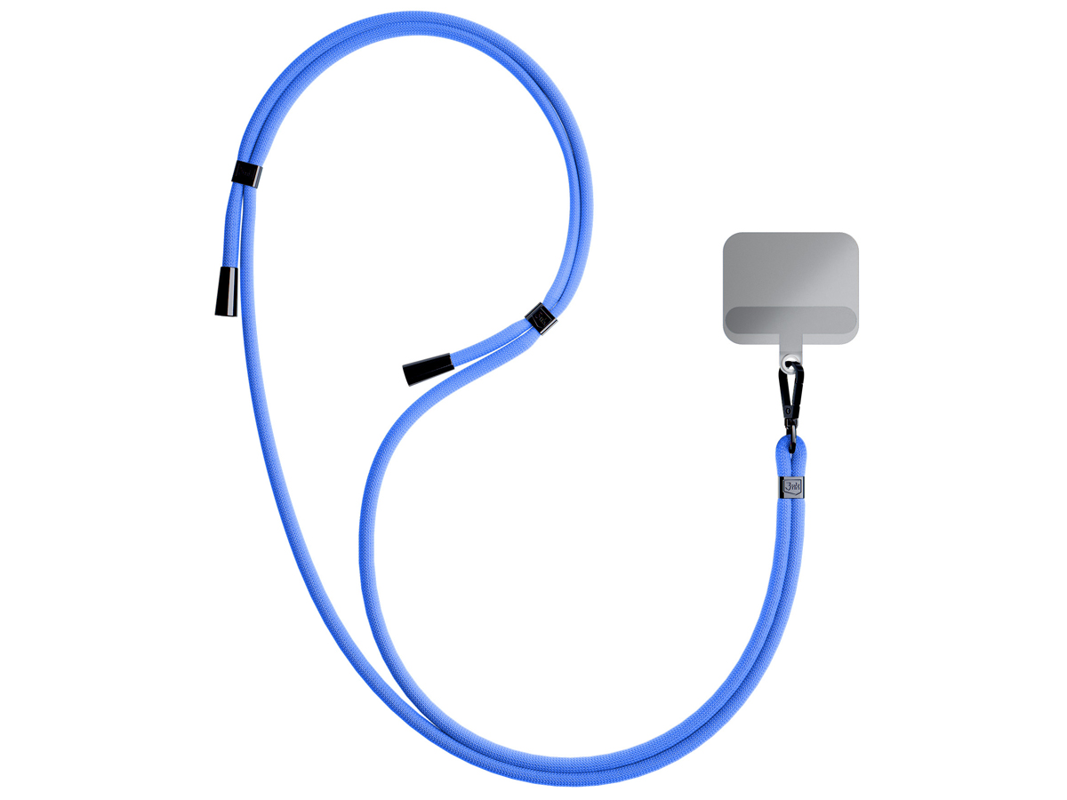 Sznurek do etui 3mk EasyClip Blue (black) - Grafika