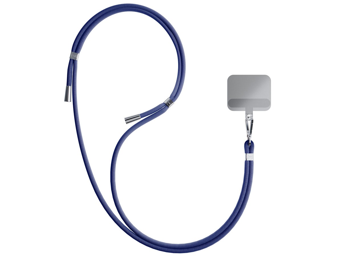 Sznurek do etui 3mk EasyClip Dark Blue (silver) - Grafika