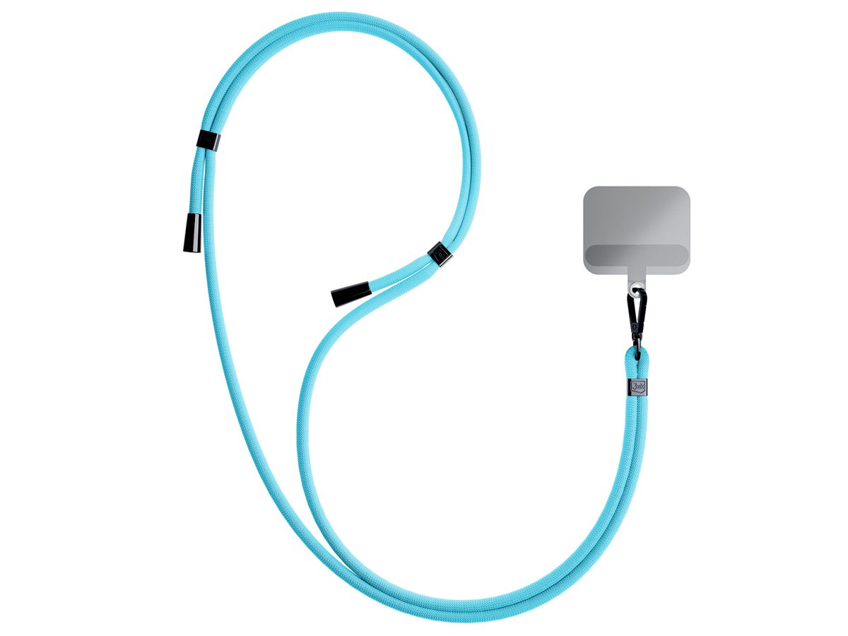 Sznurek do etui 3mk EasyClip Light Blue (black) - Grafika