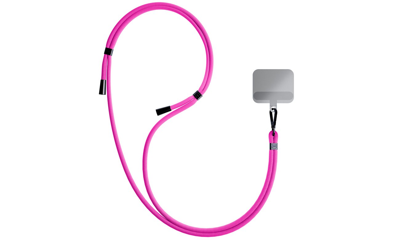 Sznurek do etui 3mk EasyClip Pink (black) - Grafika