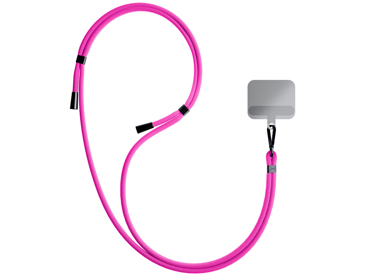 Sznurek do etui 3mk EasyClip Pink (black) - Grafika