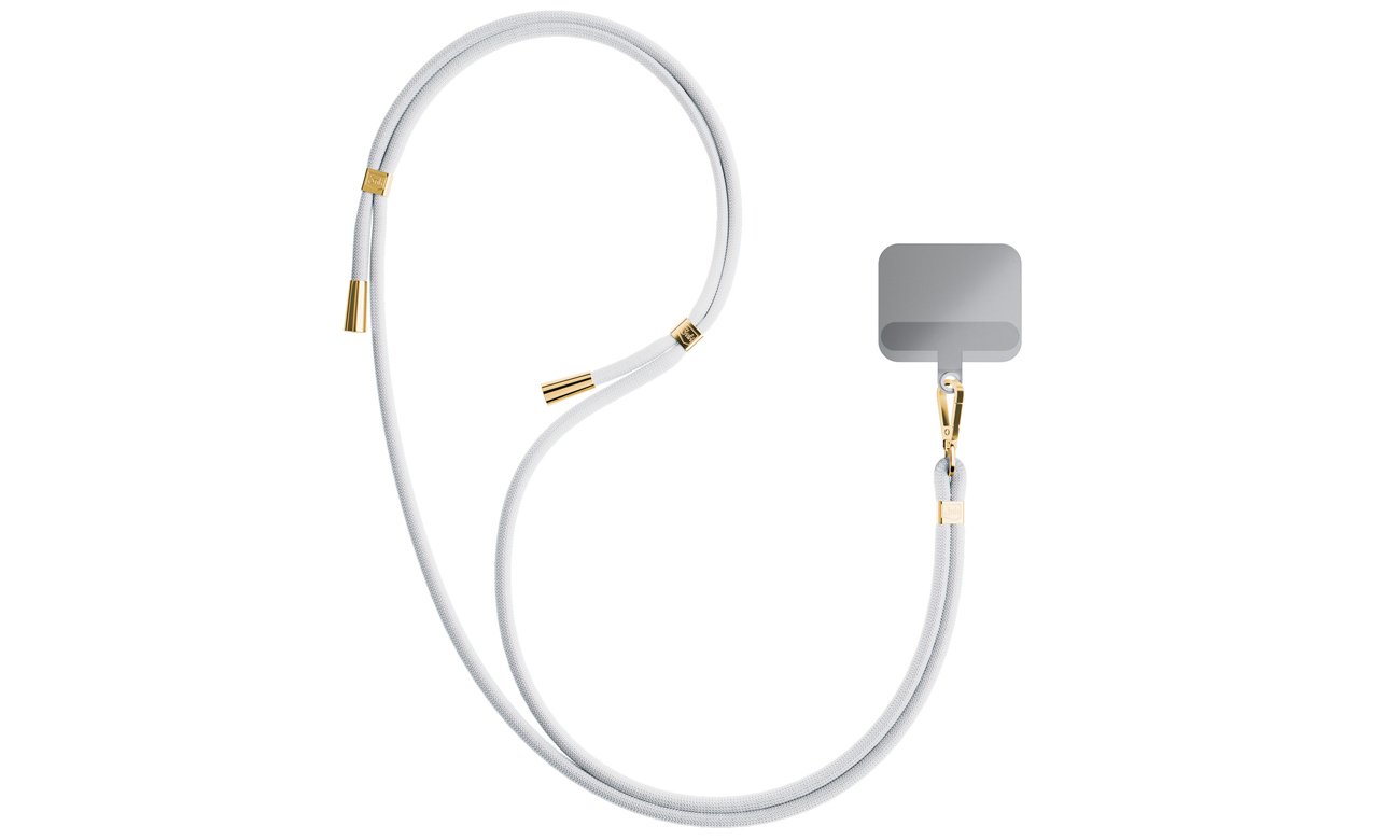 Sznurek do etui 3mk EasyClip White (gold) - Grafika
