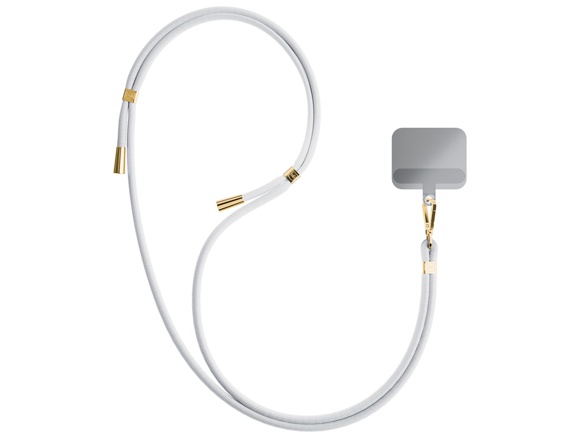 Sznurek do etui 3mk EasyClip White (gold) - Grafika