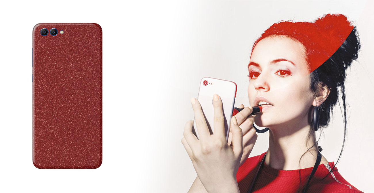Etui/folia Ferya do Honor 10 Glitter Red