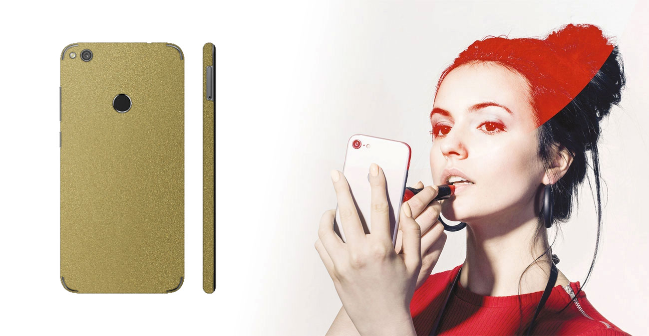 Etui/folia 3mk Ferya do Huawei P9 Lite 2017 - Glossy Gold