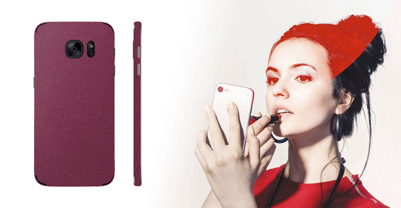 Etui/folia 3mk Ferya do Samsung Galaxy S7 - Burgund Matte