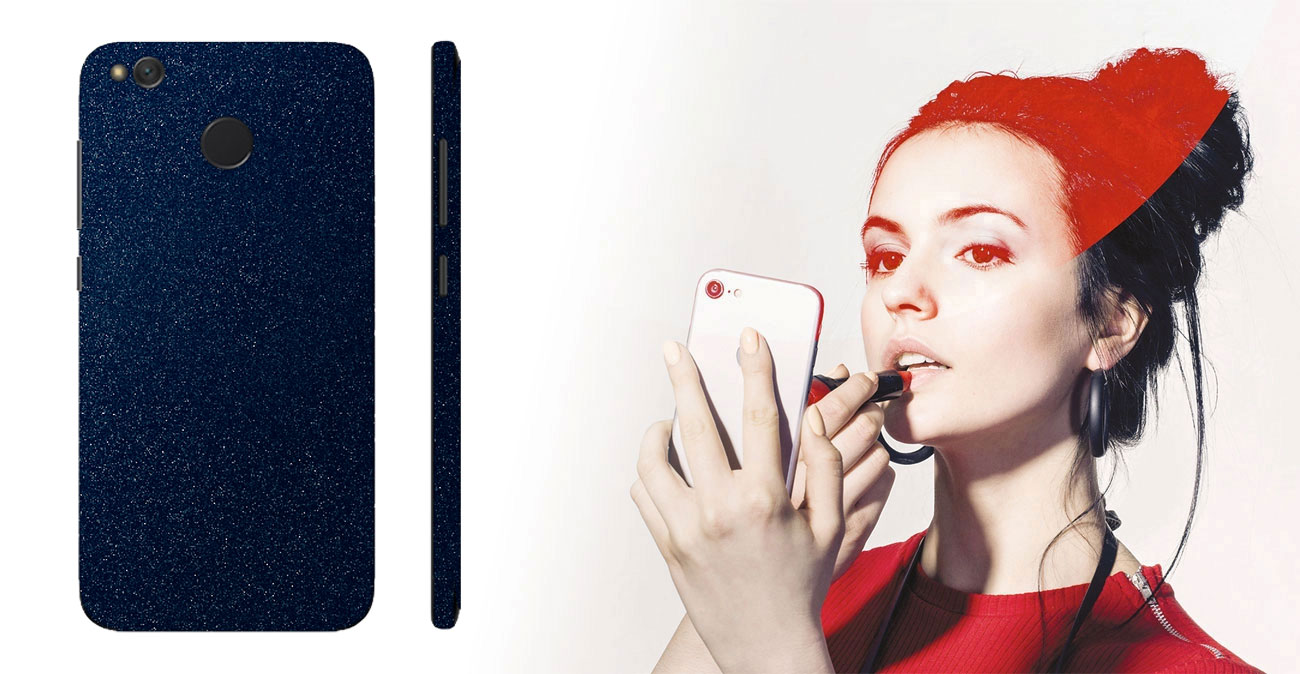 Etui/folia 3mk Ferya do Xiaomi Redmi 4x Global - Glossy Dark Blue