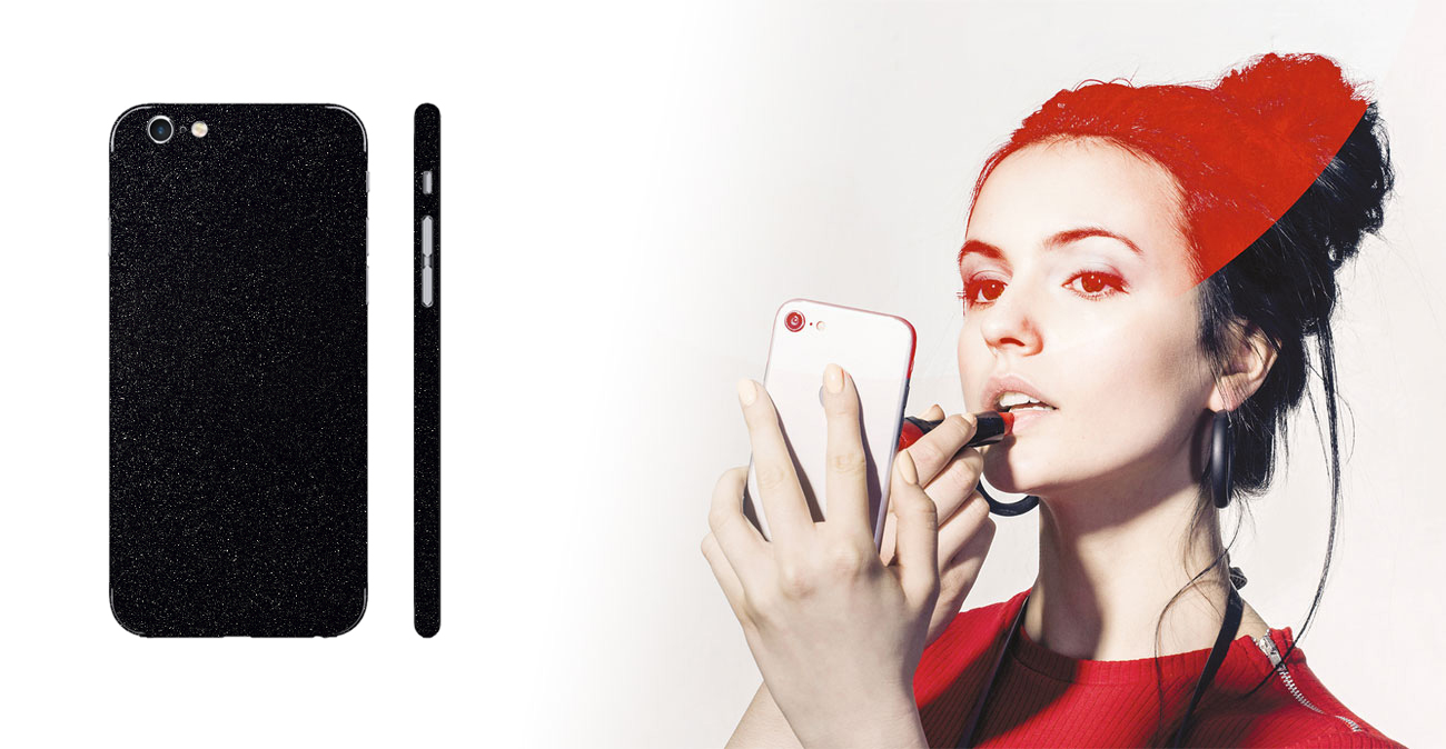 Etui/folia 3mk Ferya do Apple iPhone 6/6s Glossy Black