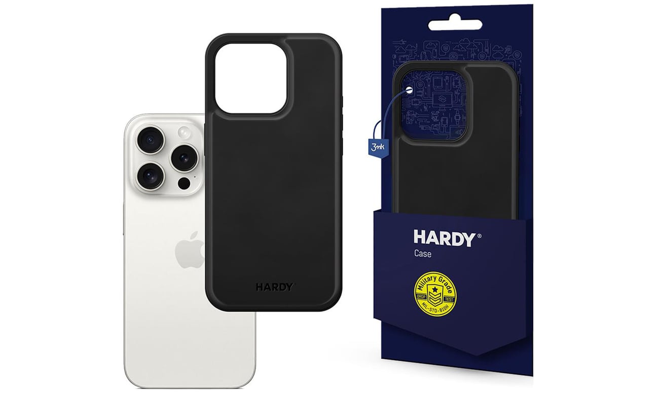 Etui 3mk HARDY Silky Leather MagCase do iPhone 15 Pro Max czarny