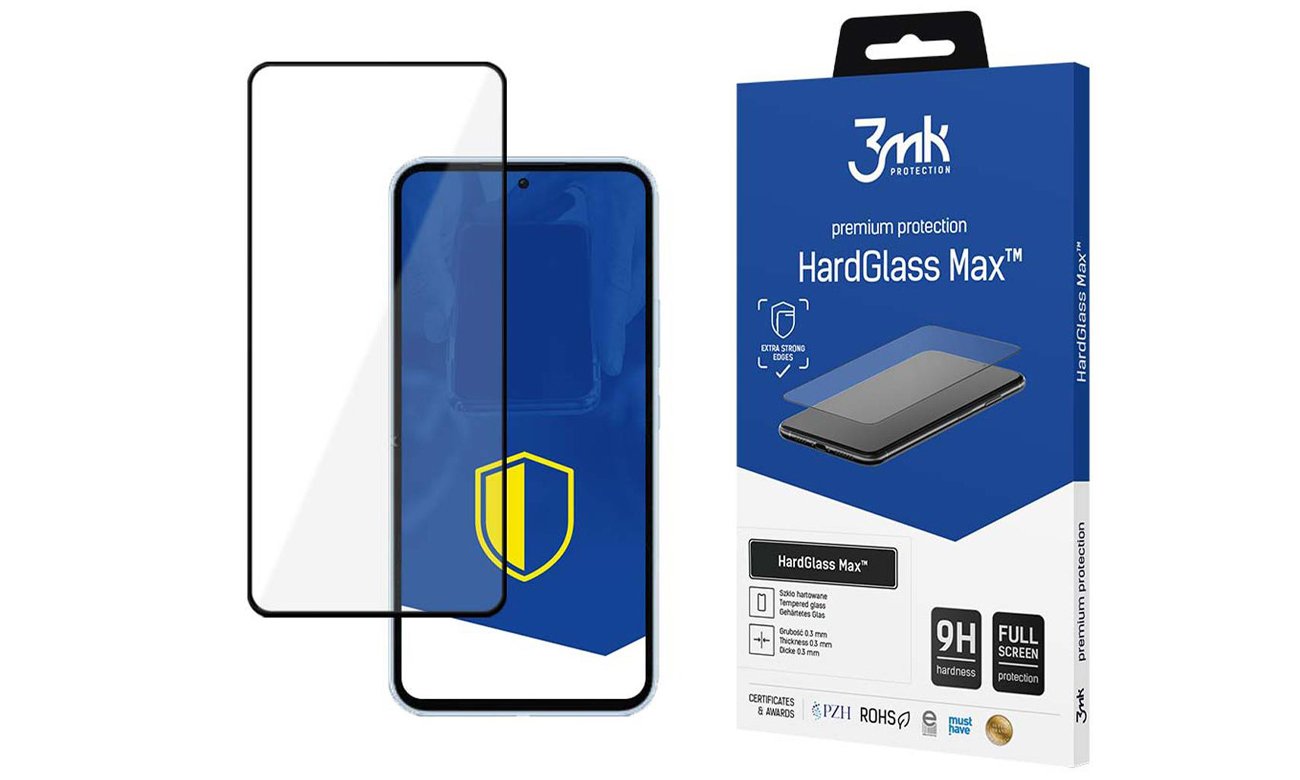 Szkło 3mk HardGlass Max do Samsung Galaxy A55 5G / Galaxy A35 5G