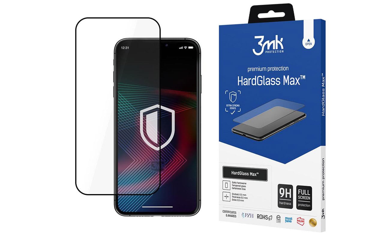 Szkło ochronne 3mk HardGlass MAX do iPhone 14 Pro Max