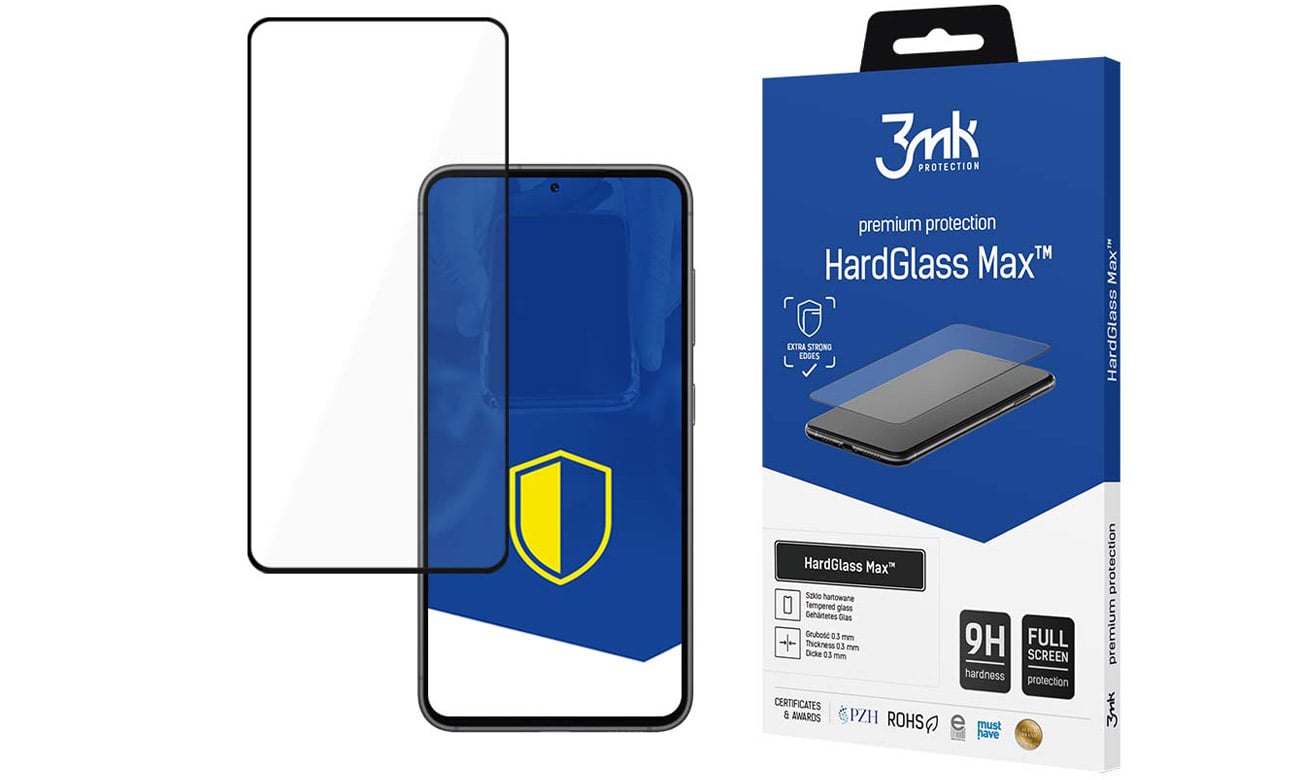 Szkło ochronne 3mk HardGlass MAX do Samsung Galaxy S23