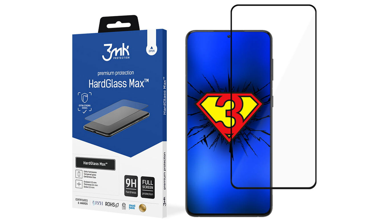 Szkło 3mk HardGlass Max do Samsung Galaxy S21 FE