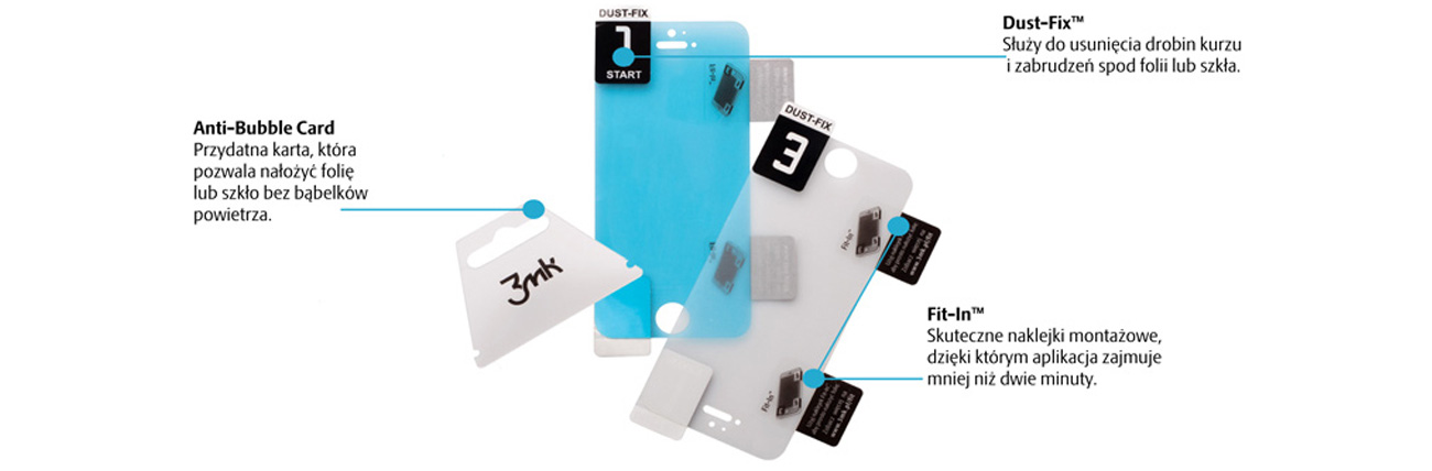 3mk Hard Glass do iPhone 5/5S/SE