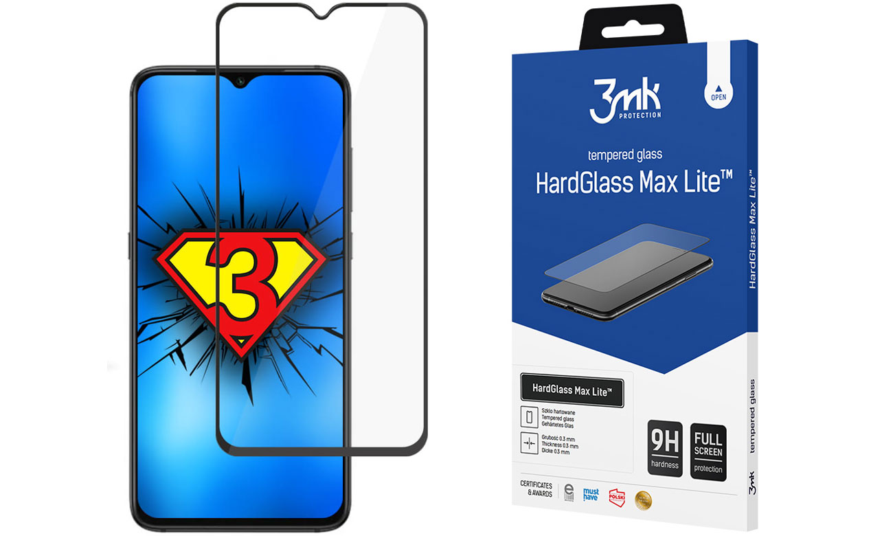 3mk HardGlass Max Lite do Xiaomi Redmi 9/9A/9C