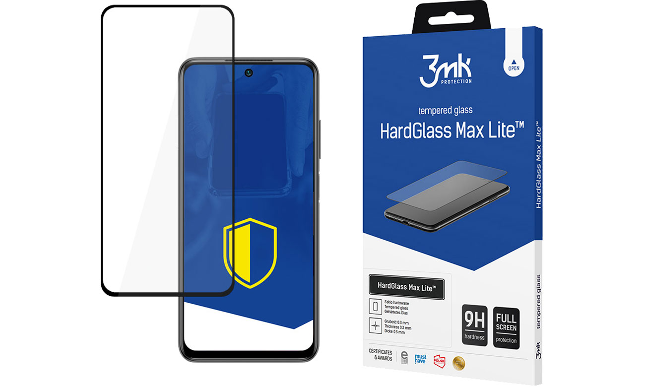 Folia/szkło na smartfon 3mk HardGlass MAX Lite do Xiaomi Redmi Note 10